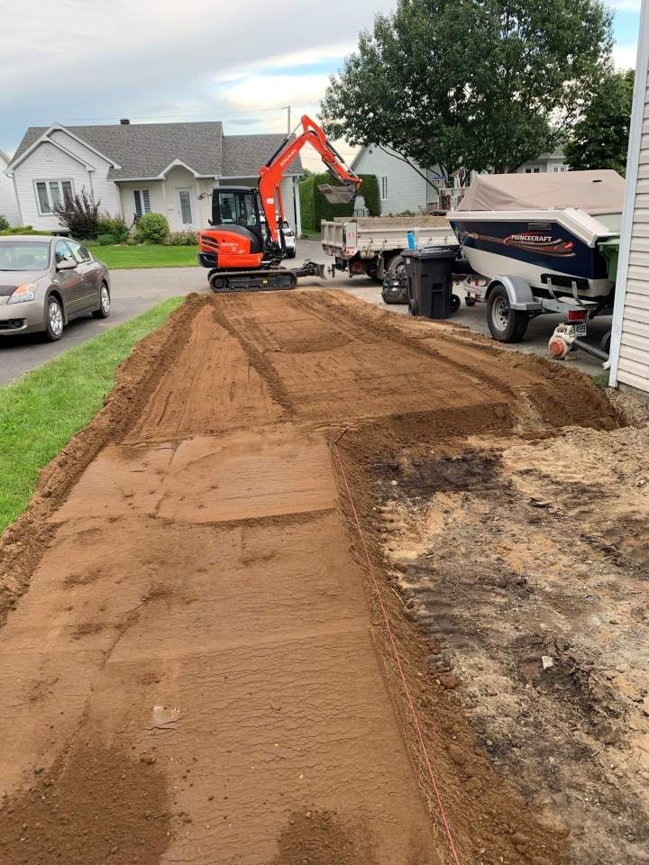 Terrassement et préparation terrain Victoriaville